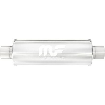 4in Round Muffler 2in In/Out