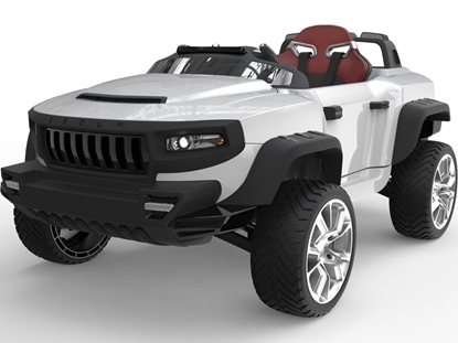 Picture of Henes BR-T870_White Broon T870 4x4 Ride-On Car 24v with Tablet (RC) White