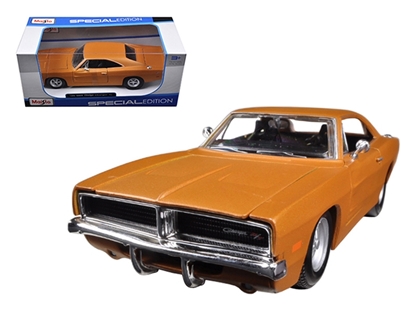 Picture of Maisto 31256 1969 Dodge Charger R/t Orange 1/25 Diecast Model Car