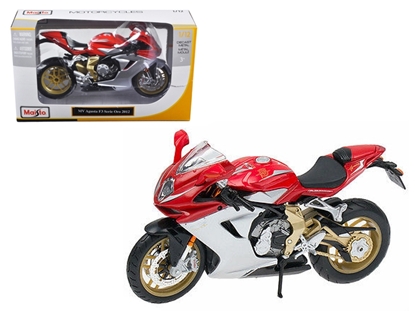 Picture of Maisto 11095 2012 Mv Agusta F3 Serie Oro Red Bike Motorcycle 1/12 Diecast Model