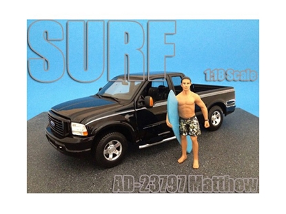 Picture of American Diorama 23797 Surfer Matthew Figure For 1:18 Diecast Model Cars