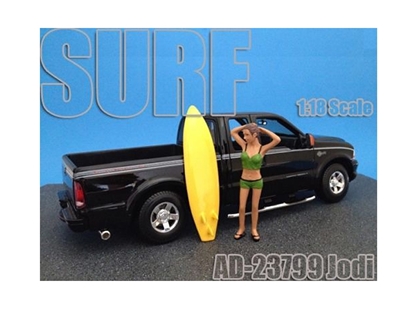 Picture of American Diorama 23799 Surfer Jodi Figure For 1:18 Diecast Model Cars