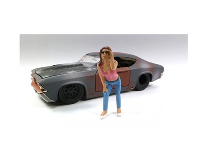 Picture of American Diorama 23818 Look Out Girl Erika Figure For 1:24 Scale Diecast Car Models