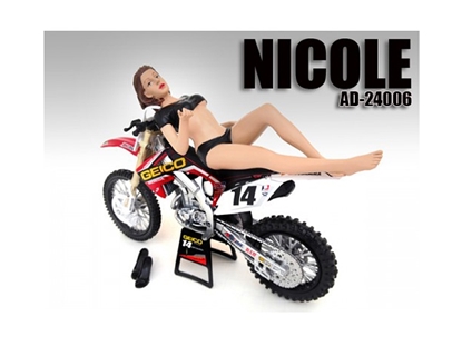 Picture of American Diorama 24006 Model Nicole Figure / Figurine For 1:12 Scale Motorcycles