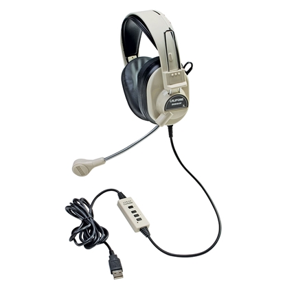 Picture of Califone International 3066usb  Deluxe Multimedia Stereo Headset W/