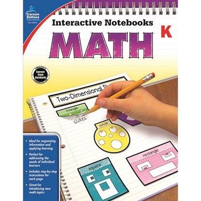 Picture of Carson Dellosa 104645  Interactive Notebooks Math Gr K