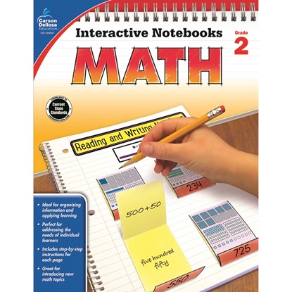 Picture of Carson Dellosa 104647  Interactive Notebooks Math Gr 2