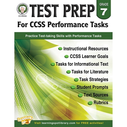 Picture of Carson Dellosa 404230  Gr 7 Test Prep For Ccss Performance