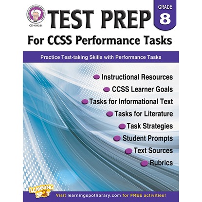 Picture of Carson Dellosa 404231  Gr 8 Test Prep For Ccss Performance