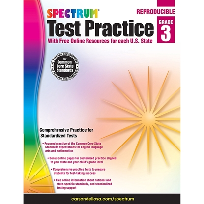 Picture of Carson Dellosa 704249  Test Practice Workbook Gr 3