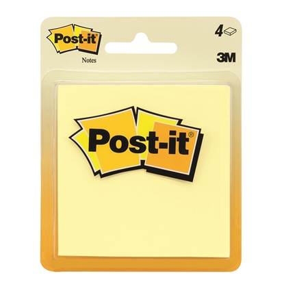 Picture of 3m Company 5400  Post-it Notes Canary Yellow 4 Pads