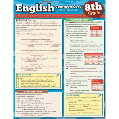 Picture of Barcharts, Inc. 9781423217633  English Common Core 8th Grade