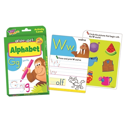 Picture of Alphabet Wipe Off Activity Cards