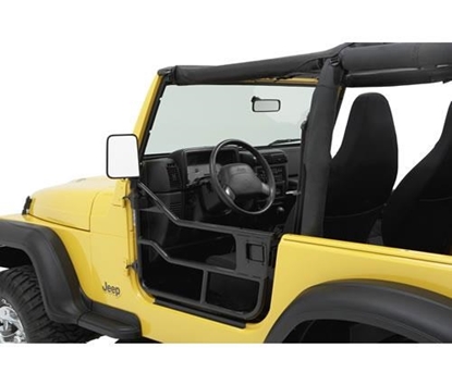 Picture of Bestop 51807-01 Bestop HighRock 4x4 Front Element Doors in Black Powder Coat Finish - 51807-01