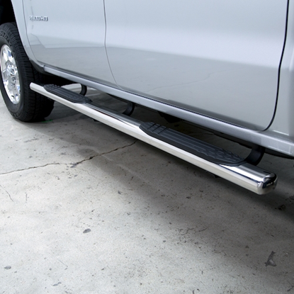 Picture of Go Rhino 640052PS Go Rhino 4 Inch OE Xtreme Plus Side Steps Kit (Polished Stainless) - 640052PS