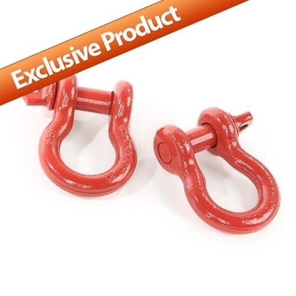 Picture of Rugged Ridge 11235.08 Rugged Ridge Red D-Ring Set (Red) - 11235.08