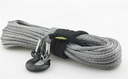Picture of Smittybilt 97715 Smittybilt 15,000 Pound XRC Synthetic Winch Rope, 92 Foot Length (Gray) - 97715