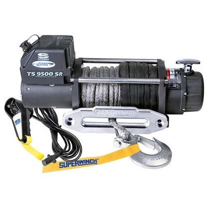 Picture of Superwinch 1595201 SuperWinch Tiger Shark 9500 9500lb Winch with Synthetic Rope - 1595201