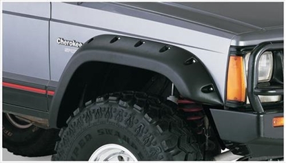 Picture of Bushwacker 10035-07 Bushwacker Cut-Out Style XJ Cherokee Front Fender Flares (Paintable) - 10035-07