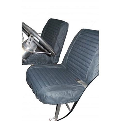 Picture of Bestop 29225-15 Bestop Low Back Seat Covers (Black Denim) - 29225-15