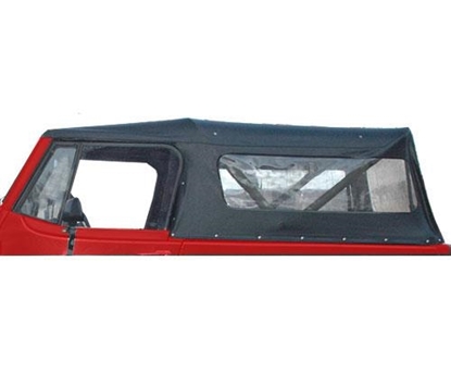 Picture of Bestop 51311-01 Bestop Tigertop with Clear Windows and One-Piece Doors (Black) - 51311-01