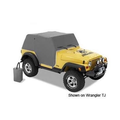 Picture of Bestop 81038-09 Bestop All Weather Full Door Coverage Trail Cover (Gray) - 81038-09