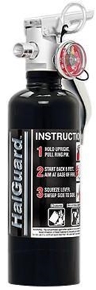 Picture of H3R Performance HG100B H3R Performance H3R Performance 1.4 lb. HalGuard Black Clean Agent Fire Extinguisher - HG100B