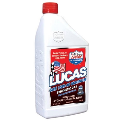 Picture of Lucas Oil 10298 Lucas Oil Synthetic 15W-40 CJ-4 Oil - 10298