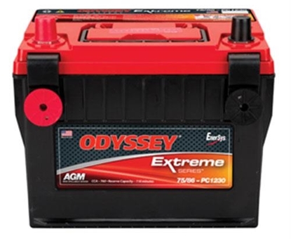 Picture of Odyssey Batteries 75/86-PC1230DT Odyssey Batteries Extreme Series, Group 75/86, 730 CCA, Side/Top Post - 75/86-PC1230DT