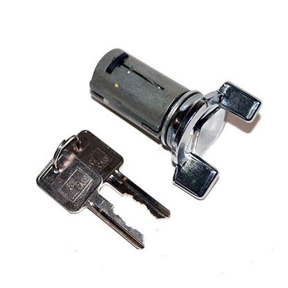 Picture of Omix-Ada 17250.03 Omix-ADA Ignition Lock Cylinder and Key (Chrome) - 17250.03
