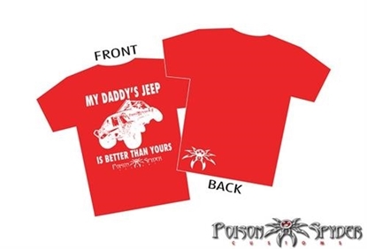 Picture of Poison Spyder Customs 50-44-105 Poison Spyder My Daddy's Jeep Toddler T-Shirt - 50-44-105