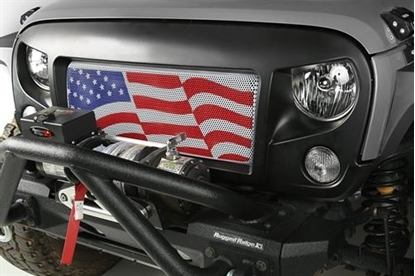 Picture of Rugged Ridge 12034.22 Rugged Ridge Spartan Grille American Flag Insert - 12034.22