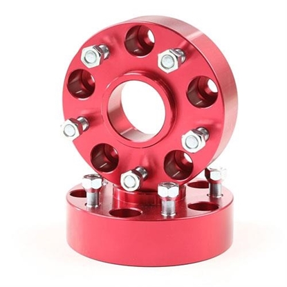 Picture of Alloy USA 11304 Alloy USA 1.75 Inch Offset Wheel Spacers (Red) - 11304