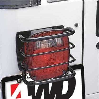 Picture of Smittybilt 8660 Smittybilt Tail Light Euroguards, Black - 8660