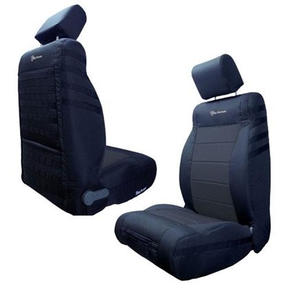 Picture of Bartact JKSC1112FPBB Bartact Front Seat Cover (Black/Black) - JKSC1112FPBB