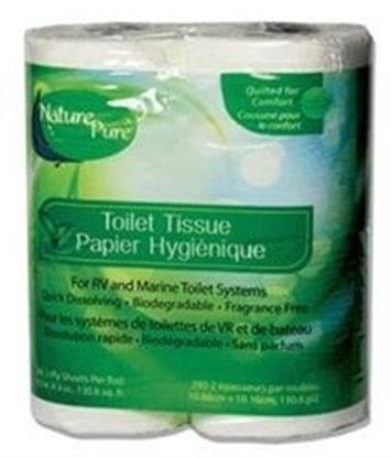 Picture of Nature Pure 25965 Toilet Tissue 2 Ply 4 Roll Pack 280 Sheets Per Roll 6 PACK (24 Rolls)