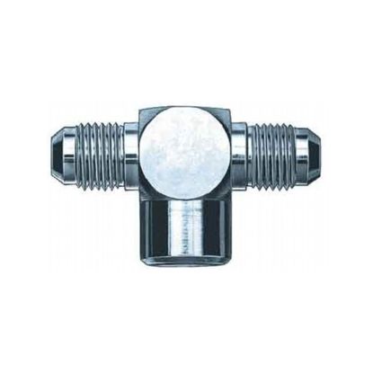 Stl Tee 1/8npt female to #4an Fitting