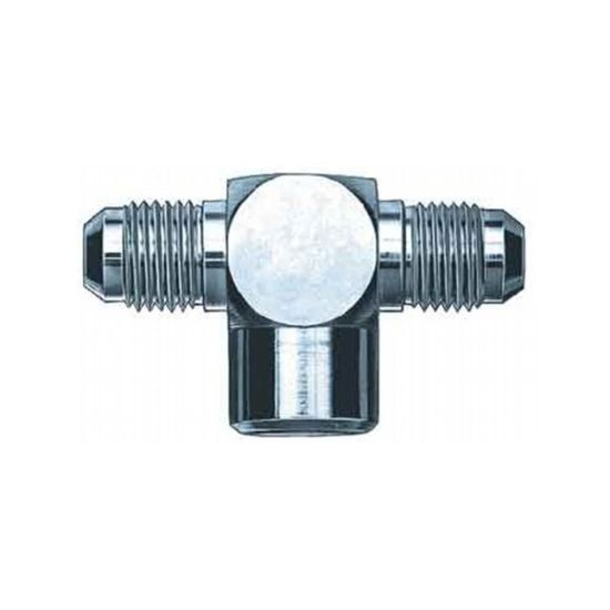 Stl Tee 1/8npt female to #4an Fitting