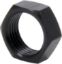 5/8-18 LH Alum Jam Nuts Thin O.D. Black 50pk