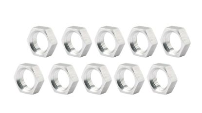 5/8-18 RH Alum Jam Nuts Thin O.D. 10pk