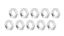 5/8-18 RH Alum Jam Nuts Thin O.D. 10pk