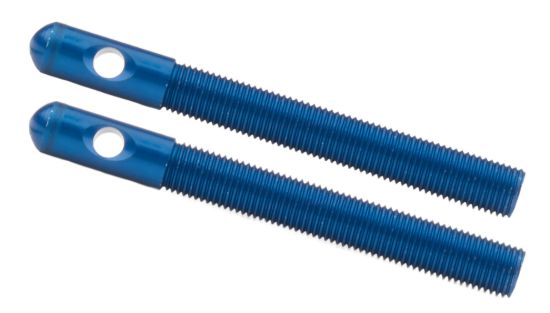 Aluminum Hood Pins 3/8in Blue 2pk