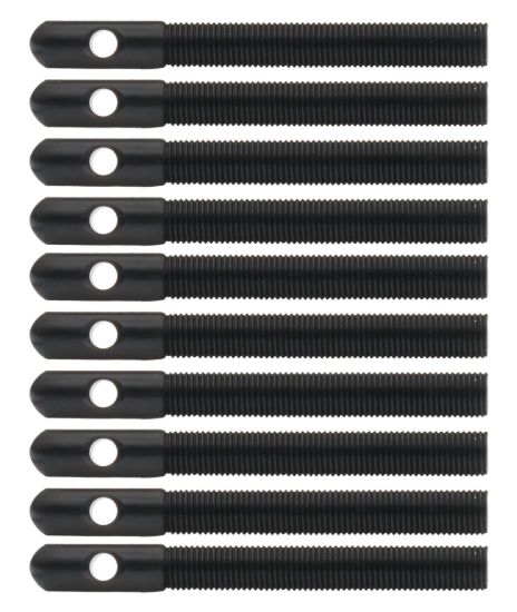 Aluminum Hood Pins 3/8in Black 10pk