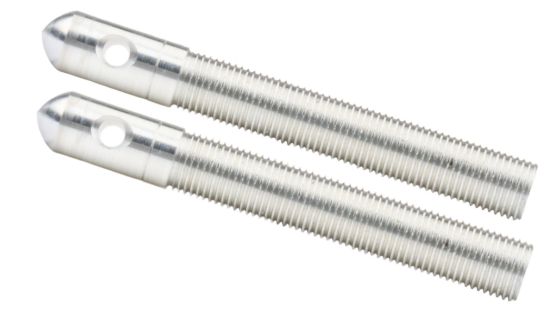 Alum Hood Pins 1/2in w/ 3/16in Hole 2pkSilver