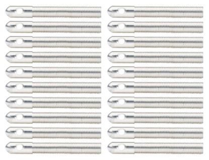 Alum Hood Pins 1/2in 1/4in Holes Silver 20pk