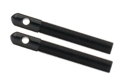 Alum Hood Pins 1/2in 1/4in Holes Black 2pk