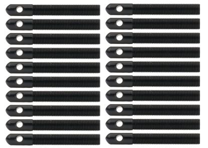 Alum Hood Pins 1/2in 1/4in Holes Black 20pk