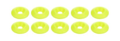 Countersunk Washer Fluorescent Yellow 10pk