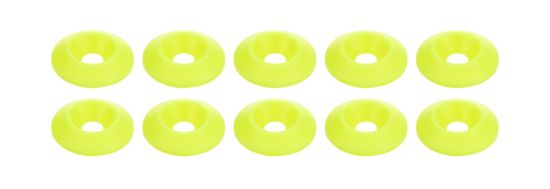Countersunk Washer Fluorescent Yellow 10pk