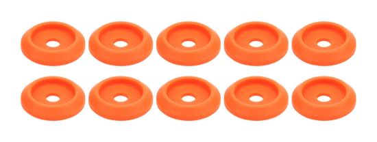 Body Bolt Washer Plastic Fluorescent Orange 10pk